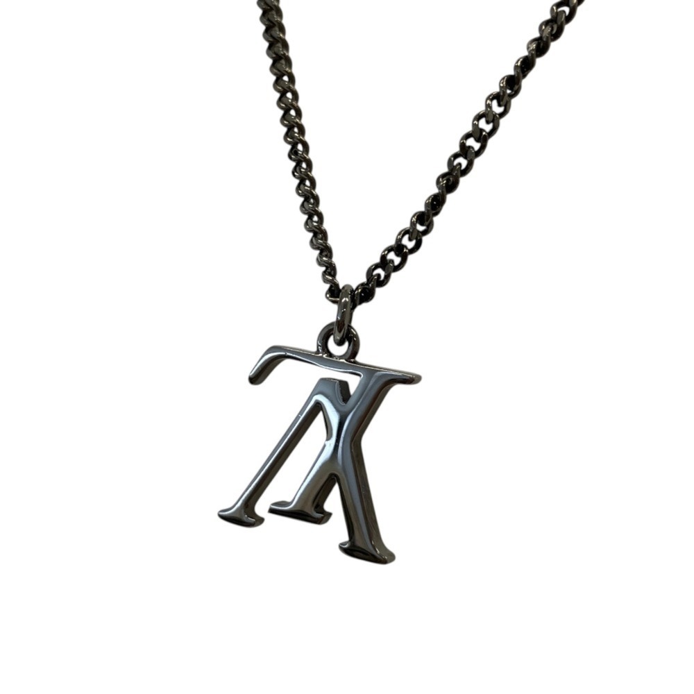 Louis Vuitton Collier LV Upside Down Necklace M62683 Gunmetal (Men's & Women's)